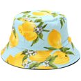thumbnail image 1 of Fruit Print Bucket Hat Banana Pattern Fisherman Hats Summer Reversible Packable Cap, 1 of 5