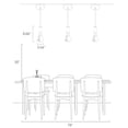 thumbnail image 4 of Kitchen Pendant Light Black Ceiling Light,Adjustable Hight LED Pendant Light For Kitchen Island,Bedroom,Hallway,Entrance,Bar counter,(3 pack), 4 of 7