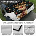 thumbnail image 5 of Yuyamidu Happy Christmas Golf Cart Seat Covers with Front Pockets, Cute Reindeer Golf Cart Seat Towel Blanket for 2 Passenger, Colorful Light Club Car Accessories, 5 of 7