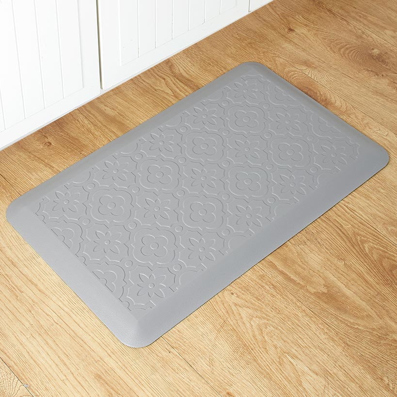 Embossed AntiFatigue Chef's Mat (Gray)