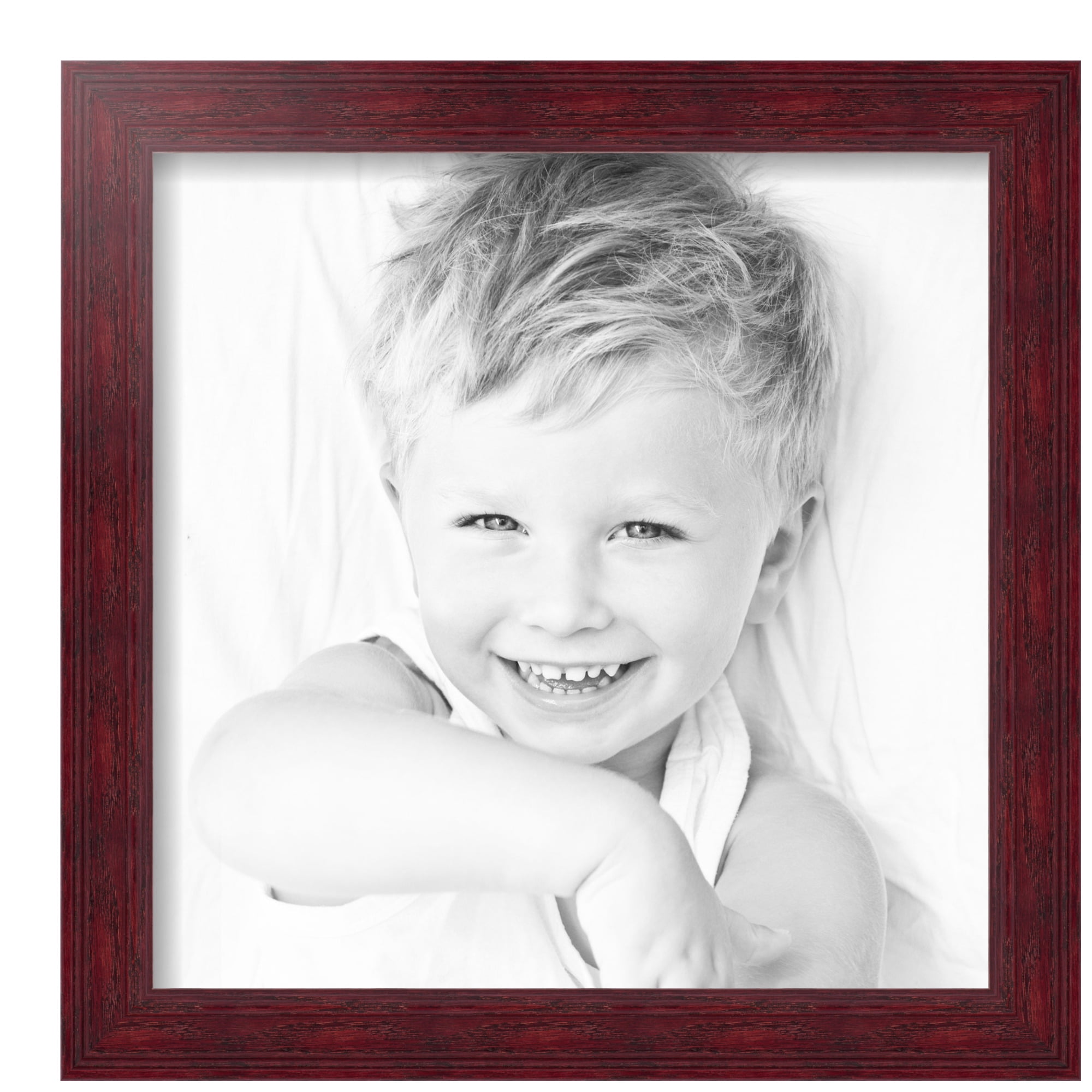 ArtToFrames 14" x 14" Cherry Picture Frame, 14x14 inch Red Wood Poster Frame (WOM-4333), 5 Pack