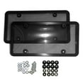 thumbnail image 2 of 2 Pcs License Plate Cover Frame, License Plate Holder, Black Plastic Car Tag Holder, Fits, 2 of 8