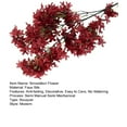 thumbnail image 7 of Mdesiwst 1 Bunch Artificial Flower Non-fading Faux Silk Cross Cherry Blossom Desktop Decoration, 7 of 7