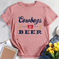 thumbnail image 3 of T-Shirt Graphique Femmes Cowboys et Bière-Blanc-L, 3 of 6