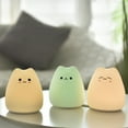 thumbnail image 3 of LED Night Lights ,Cat Silicone Cute Night Light with Touch - Portable and Color Changing Bright Night Lamp, 3 of 5