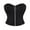 Black, variant on SRZYMJ Corset Top Bustier Renaissance Lace up Women Overbust Satin Plus Size