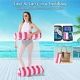 thumbnail image 4 of Pool Floats Hammock, Inflatable Water Hammock 4-in-1 Pool Floats Adult Size, Floating Hammock Lounger Swimming Pool Floaties Rafts for Adults, 4 of 7