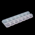 thumbnail image 3 of Unique Bargains Plastic Dual Row 14 Slots 7 Days Weekly Capsules Pill Tablet Storage Case Box, 3 of 3