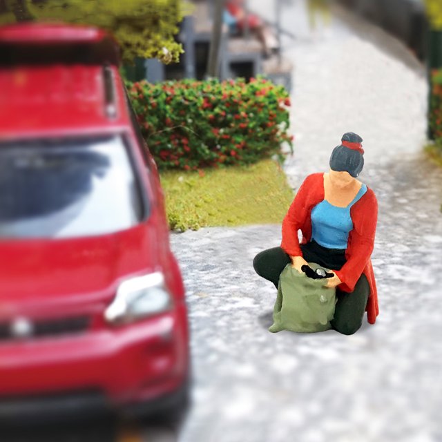 Diorama Pintado Hugo 1:64 Mujer Hombre Entrenamiento Figuras de muñecas en miniatura