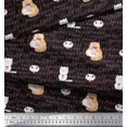 thumbnail image 3 of Soimoi Rayon Fabric Sweet Cat Kids Print Sewing Fabric Yard 42 Inch Wide, 3 of 3