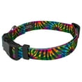 thumbnail image 4 of Deluxe Tie Dye Stripes Dog Collar - Made in The U.S.A., 4 of 6