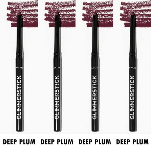 Avon Glimmersticks Retractable Lip Liner, Deep Plum, Set of 4