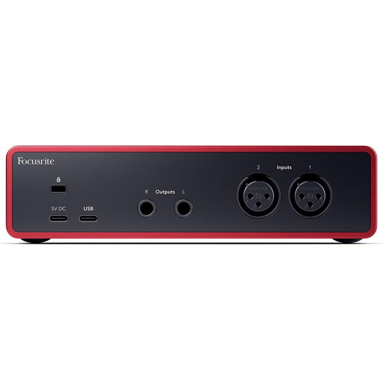 Focusrite Scarlett 2i2 4th Gen USB Audio Interface with Mic, XLR