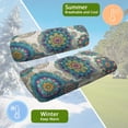 thumbnail image 5 of HUIACONG Peacock Eye Mandala Non-Slip Golf Cart Seat Cover for Travel Outdoor, Golf Cart Accessories Easy to Install, 5 of 7