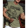 thumbnail image 3 of Gymish Dare to Defy Gravity Workout T-Shirt for Men – Funny Gym Shirt, Men's Athletic Tee, Lifting T-Shirt, Workout Clothes for Men, Fitness Apparel, 3 of 5