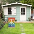 thumbnail image 5 of Be Kind Rainbow Peace Sign LGBT Garden Flag Vertical Double Sided Holiday Party Yard Outdoor Decoration 12 x 18 Inch, 5 of 6