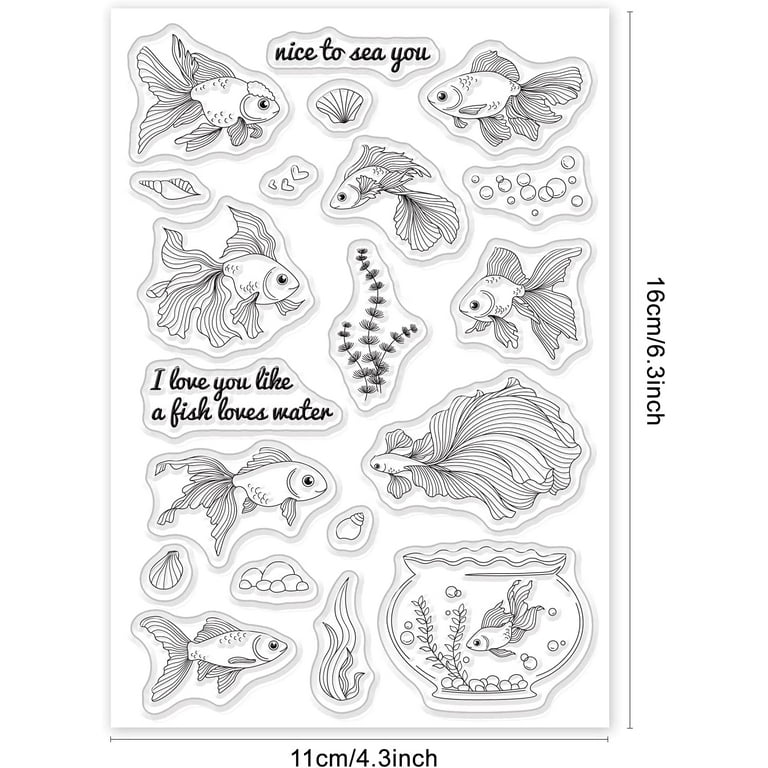  Gazechimp Clear Stamps for Card Making, Crafting Stamp