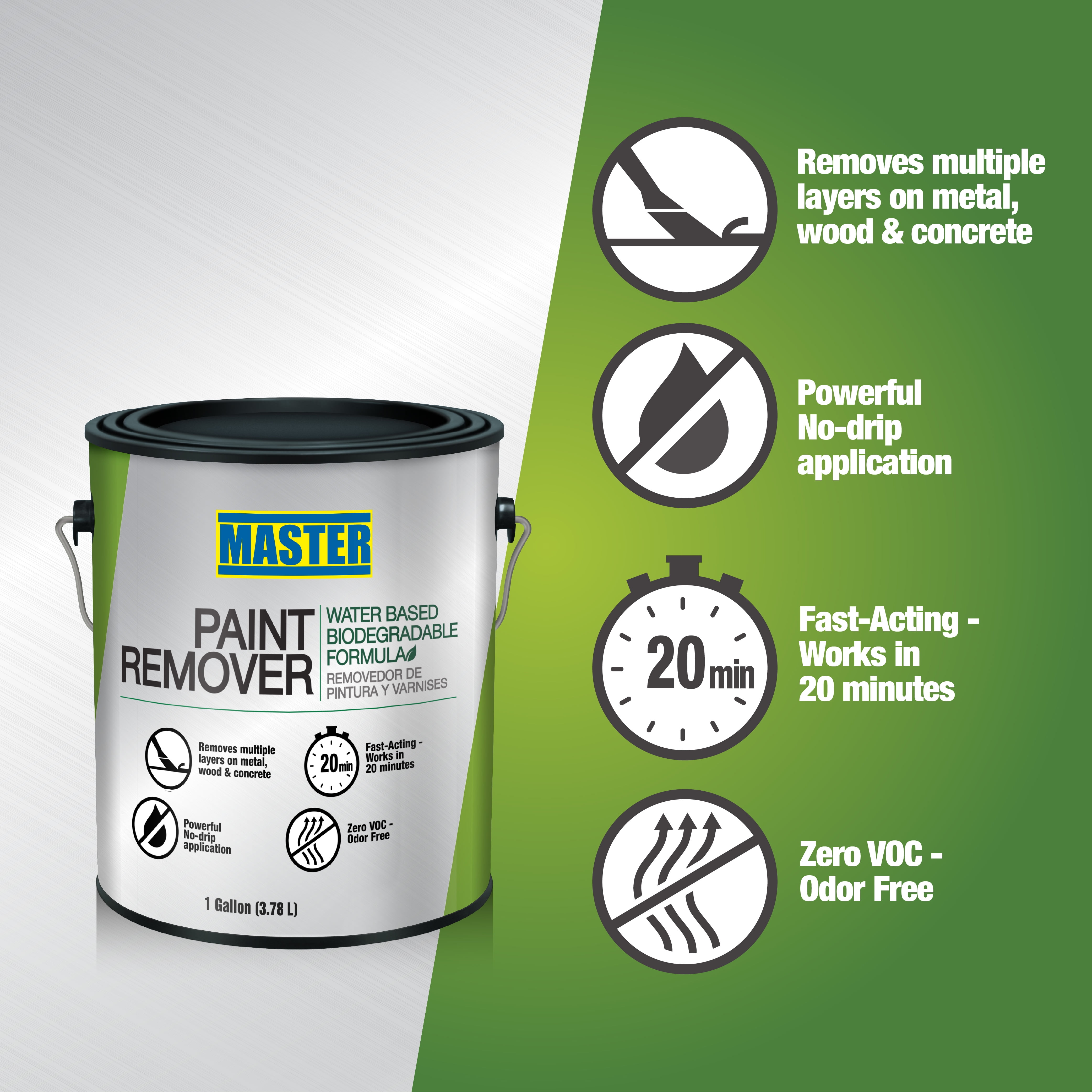 Master Premium Paint and Varnish Remover, 1 Qt