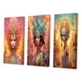 thumbnail image 3 of Designart "Dreamy Pastels Glorious Goddess II" Fashion Woman Wall Art Set Of 3 - Glam Pink Gallery Set For Office Decor, 3 of 6