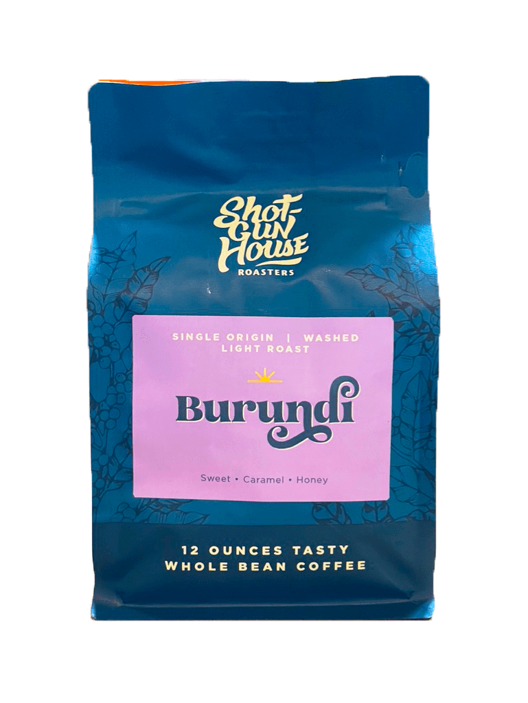 Shotgun Coffee - Burundi, Whole Bean, Light Roast, 12oz