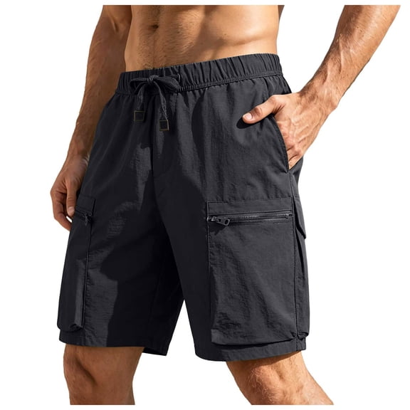 RFQWOVSR Mens Shorts Lightweight Loose Fit Cargo Shorts Athletic Casual 5 Inch Inseam Utility Pocket Outdoor Shorts XXXXXL