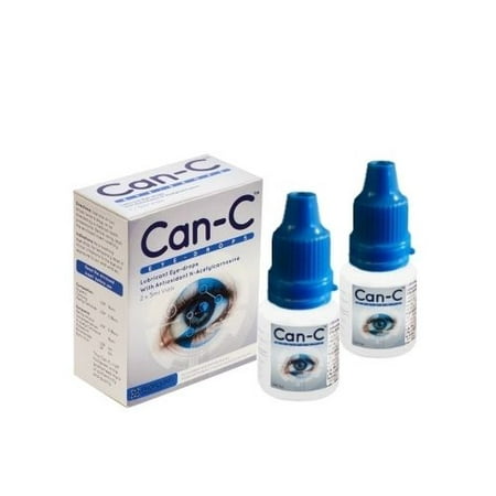 Can-c Eye-drops 2x5ml vials N-Acetylcarnosine Drops for Cataracts 2