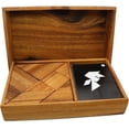 thumbnail image 1 of Juego de Tangram lógico con cartas de juego, juego de rompecabezas de madera, 1 of 5