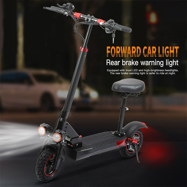 STOKRA J01 Off-Road Electric Scooter For Adults – 800W Motor, 28 MPH, 35 Mile Range, 10" Tires, Hydraulic Suspension & Seat