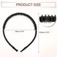 thumbnail image 6 of Unique Bargains 4pcs Teeth Comb Headband Solid Color Non-slip Hair Bands Hair Accessories Black Beige Deep Brown Gray, 6 of 7