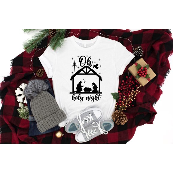 Sam Soft Oh Holy Night Shirt, Oh Holy Night Shirt, Nativity Shirt, Family Shirt, Merry Shirt, Gift