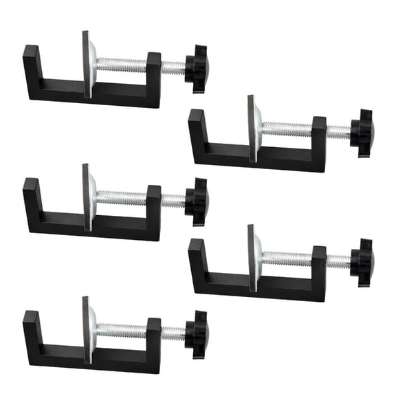 5Pcs C-Clamp Set,Heavy Duty C Clamps with Adjustable Knob Industrial Strength C Clamp for Woodworking, Welding