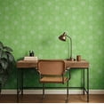 thumbnail image 3 of S4Sassy Self-Stick Decorative Boho Wallpaper, Dot Geometric Print Wall Paper, Textured Vinyl Waterproof Contact Paper, Green, 25"X 60" Removable Renter Friendly Walls Covering For Bedroom, 3 of 8