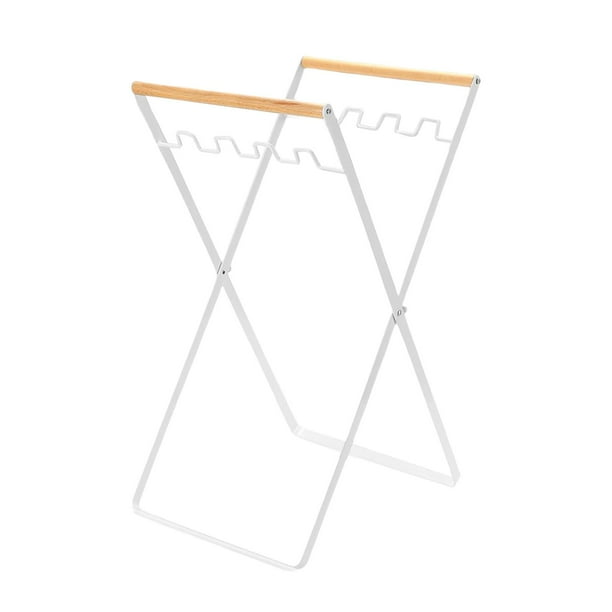 Collapsible Trash Can Stand Support Metal Frame Organizer Portable