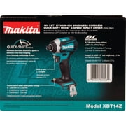 Makita XDT14Z 18V 1/4 3-Speed Brushless Cordless Impact Driver [tool only]