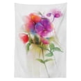 thumbnail image 3 of Ambesonne Flower Tablecloth Rectangular Table Cover, Blooming Orchid Pastel, 60"x84", Multicolor, 3 of 4
