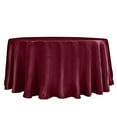 thumbnail image 3 of BalsaCircle 120" Round Satin Tablecloth Burgundy, 3 of 8
