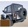 Rugged Ridge 13703.33 Soft Top, Door Skins, Dark Tan, Clear Windows, 97-02 Jeep Wrangler TJ Fits select: 1997-2002 JEEP WRANGLER / TJ