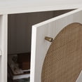thumbnail image 4 of SAFAVIEH Ophelia Coastal 2 Door 2 Shelf Media Stand, White (46.9 in. W x 15.5 in. D x 21 in. H), 4 of 16
