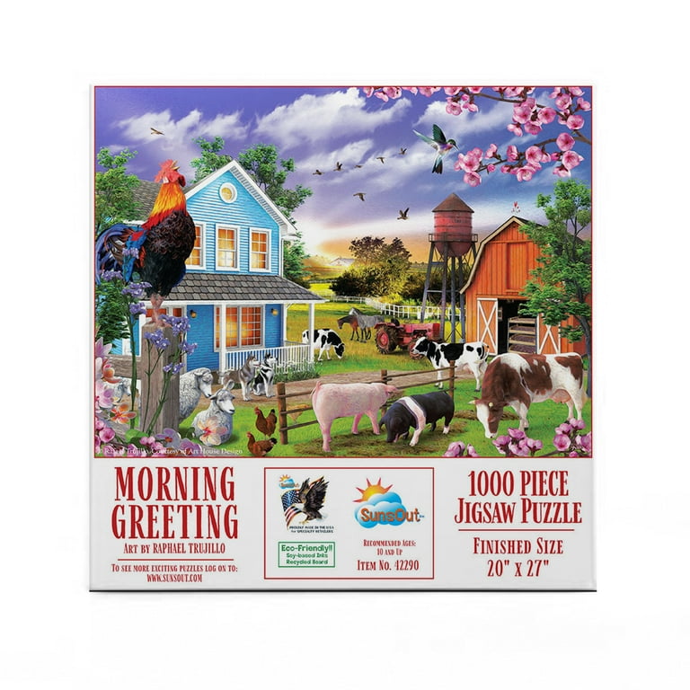 SUNSOUT INC - Morning Greeting - 1000 pc Jigsaw Puzzle by Artist