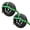 Green, variant on Mega Cargo Control 2 Pack Black Heavy Duty Tire Bonnet Straps with Cam Buckle & Twisted Snap Hooks, Adjustable Wheel Tie Downs – Fits 15"–19" Wheels