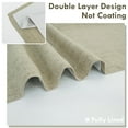 thumbnail image 3 of DriftAway Double Layer Linen Blackout Tie Up Curtains Thermal Insulated Fully Lined Balloon Roman Shade Bathroom Window Adjustable Rod Pocket for Small Window 25 Inch by 47 Inch Light Khaki Linen, 3 of 5