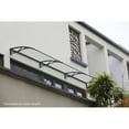 thumbnail image 3 of Advaning 47" x 31" Solid Polycarbonate Door Awning – PN Series, Black Brackets, 3 of 11