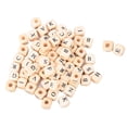 thumbnail image 4 of Cuentas De Madera Cuadradas, 100 Piezas, Letras Del Alfabeto De Madera Inglés DIY, 4 of 7