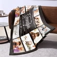 thumbnail image 3 of AISENIN Custom Blankets With Photos Collage Personalized Throw Blankets With Picture And Text Soft Flannel Blankets Bed Throws Gift For Family Friend Anniversary 60*80 Inch 12 Photos, 3 of 6