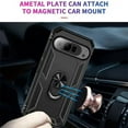 thumbnail image 2 of [PST] Google Pixel 9 / 9 Pro Ring Case, Anti-Drop Hybrid Magnetic Hard Kickstand Case Cover with Ring Stand, 2 of 5