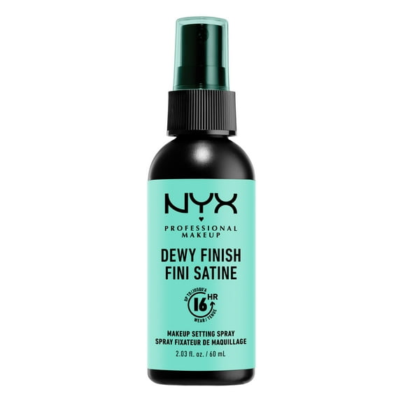 NYX Professional Makeup Dewy Finish Makeup Setting Spray, Long-Lasting, Vegan, 2.03 fl oz