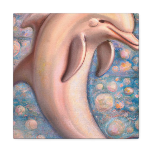 Dolphin Dance Deco - Canvas
