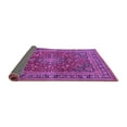 thumbnail image 2 of Ahgly Company Indoor Square Medallion Purple Traditional Area Rugs, 6' Square, 2 of 4