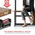thumbnail image 4 of Hall Tree, Coat Rack Freestanding, Coat Rack with Storage, Entryway Bench with Shoe Storage, Hall Tree with 12 Hooks and 3 Drawers for Hanging Clothes and Storage, 4 of 8