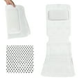 thumbnail image 3 of Portable Full Body Bath Pillow PVC Bathtub Mat Tub Soft Pad with Suction Cups Natural Arc Hygiene Comfortable Easy to Use White, 3 of 12